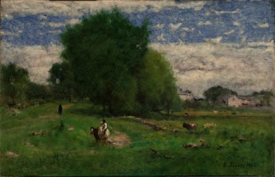 Az út a falu felé, Milton alkotó: George Inness
