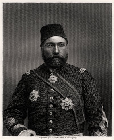 Oszmán Nuri pasa, az Oszmán Birodalom marsallja, XIX alkotó: George J. Stodart