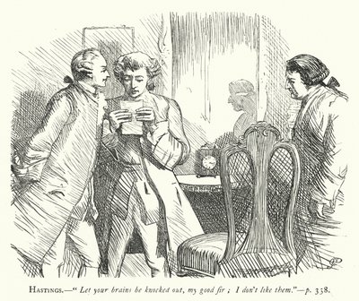 Illusztráció: She Stoops To Conquer (metszet) alkotó: George John Pinwell