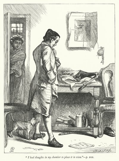 Illusztráció: Az elhagyatott falu (metszet) alkotó: George John Pinwell