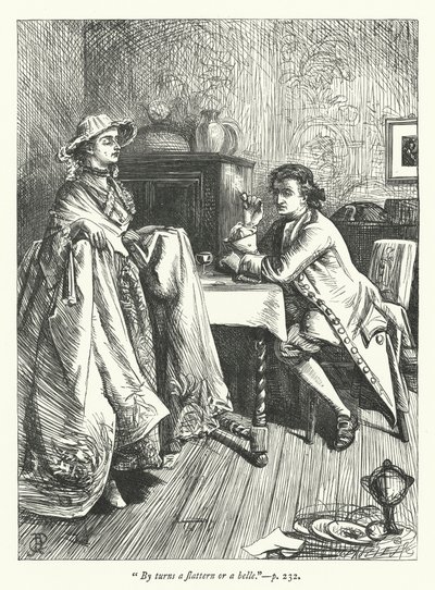 Illusztráció A kettős átalakuláshoz (metszet) alkotó: George John Pinwell