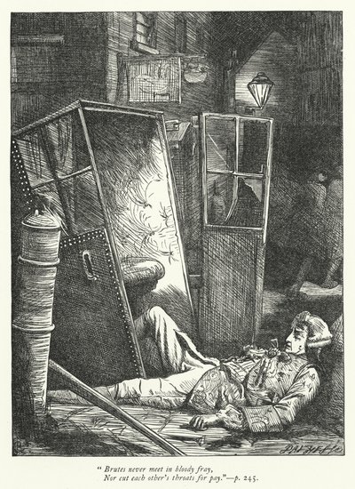 Illusztráció a Logikusok cáfolásához (metszet) alkotó: George John Pinwell