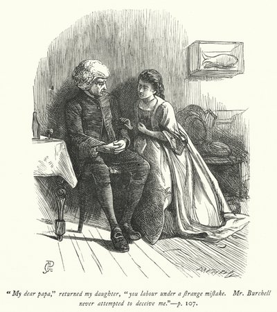 Illusztráció: The Vicar of Wakefield (metszet) alkotó: George John Pinwell
