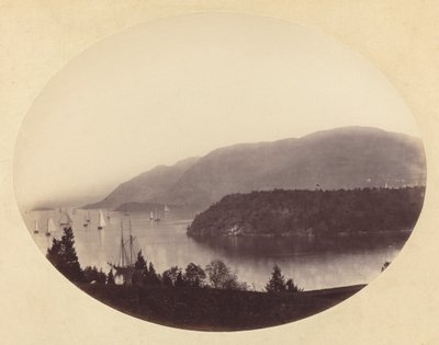 Trophy Pointból, West Pointból, Hudson folyóból, kb. 1867-1868. alkotó: George K Warren