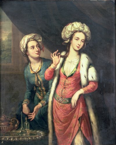 Portré egy hölgyről, akit Lady Mary Wortley Montagunak gondolnak alkotó: George Knapton