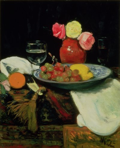 Csendélet – rózsák alkotó: George Leslie Hunter