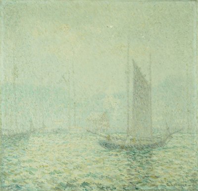 Harbor Mist (olaj, vászon) alkotó: George Loftus Noyes