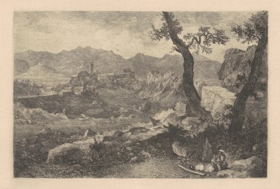 Kilátás Róma közelében alkotó: George Loring Brown