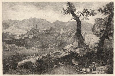 Kilátás Róma közelében alkotó: George Loring Brown