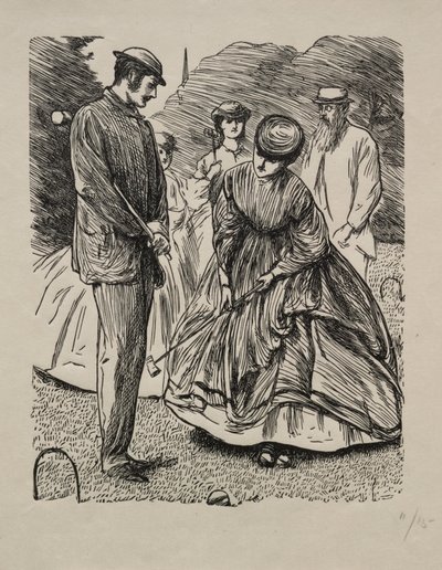 Hogyan ne játsszuk a játékot, 1865. alkotó: George Louis Palmella Busson Du Maurier