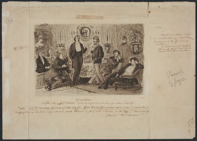 Nincompoopiana, Illusztráció a ütéshez, c. 1879. alkotó: George Louis Palmella Busson Du Maurier