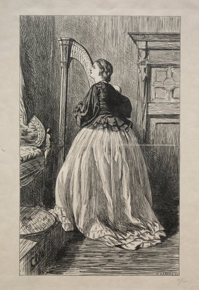 Ó, énekeld újra azt az egyszerű dalt, 1862. alkotó: George Louis Palmella Busson Du Maurier