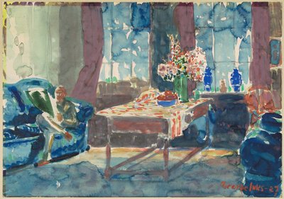 Önarckép: A New York-i lakásom belseje alkotó: George Luks