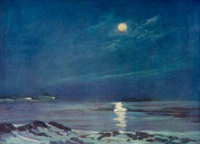 Telihold télen, c1908, 1909 alkotó: George Marston