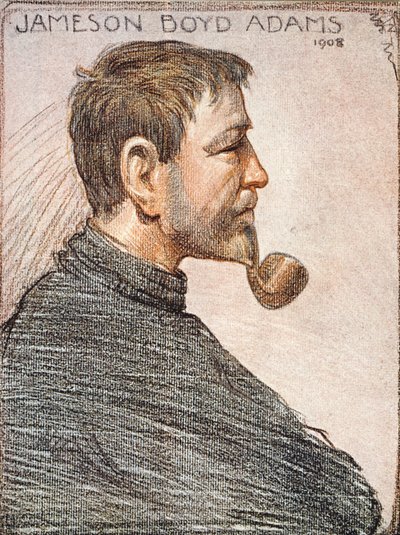 Jameson Boyd Adams (1880-1962) portréja Sir Ernest Shackleton (1874-1922) „The Heart of the Antarktisz” című filmjéből, 1909 körül alkotó: George Marston