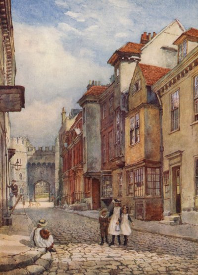 Church Street, északi irányban (színes lithó) alkotó: George Moore Henton