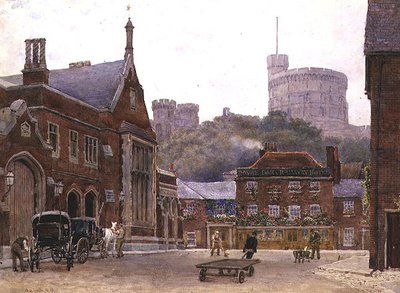 Délnyugati pályaudvar és kerek torony, a "Windsor"-ból, Richard R. Holmes alkotó: George Moore Henton
