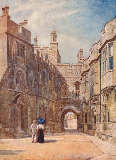 A normann kapu (színes litográfia) alkotó: George Moore Henton
