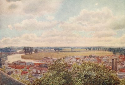 Nyugati nézet az északi teraszról (színes litográfia) alkotó: George Moore Henton
