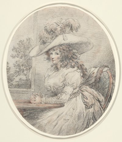 Anne Ward Morland, 1786 körül (grafit) alkotó: George Morland
