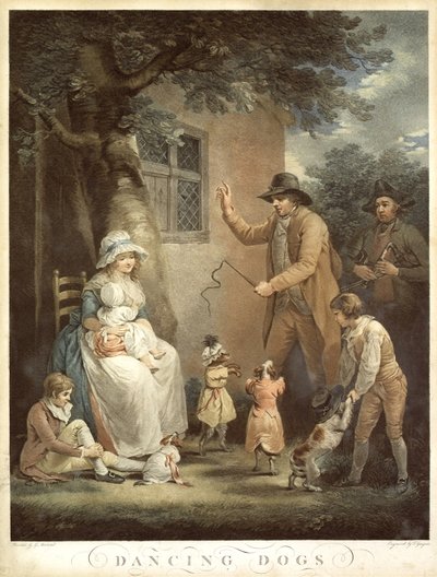 Táncoló kutyák, c. 1800 alkotó: George Morland