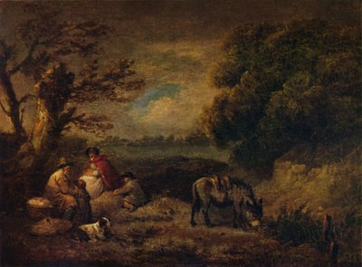Szamárral pihenő cigányok, 1795 alkotó: George Morland