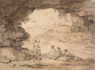 Parasztok egy barlangban alkotó: George Morland