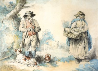 The Higglers (pasztell (fekete) és akvarell, papír (papírra ragasztva)) alkotó: George Morland