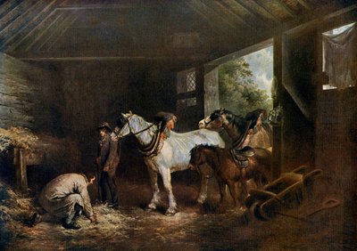 Az istálló belseje, 1791, 1912. alkotó: George Morland