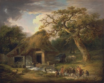 A régi vízimalom alkotó: George Morland