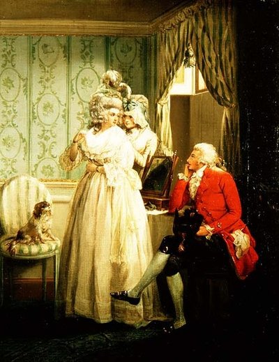 Laetitia története: „Öltözködés a maskara” alkotó: George Morland