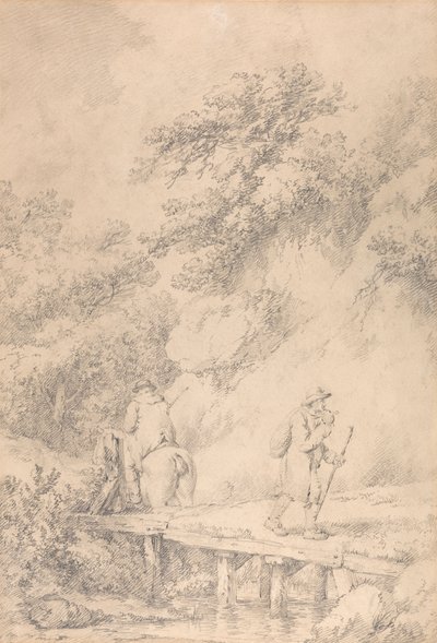 Két férfi egy országúton alkotó: George Morland