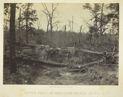 Battle Field of New Hope Church, GA, 1866. 2. szám. alkotó: George N. Barnard