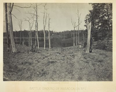 Battle Ground of Resacca, GA, No. 1, 1866. alkotó: George N. Barnard