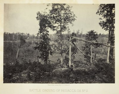 Battle Ground of Resacca, GA, No. 2, 1866. alkotó: George N. Barnard
