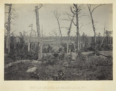 Resacca, GA, 3. sz. csatatér alkotó: George N. Barnard