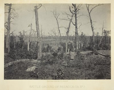 Battle Ground of Resacca, GA, No. 3, 1866. alkotó: George N. Barnard