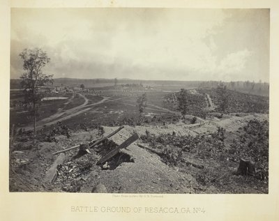 Resacca, GA, 4. számú csatatér alkotó: George N. Barnard