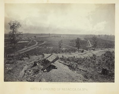 Battle Ground of Resacca, GA, No. 4, 1866. alkotó: George N. Barnard
