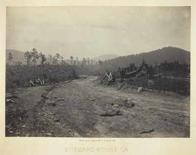 Buzzard Roost, GA, 1866. alkotó: George N. Barnard