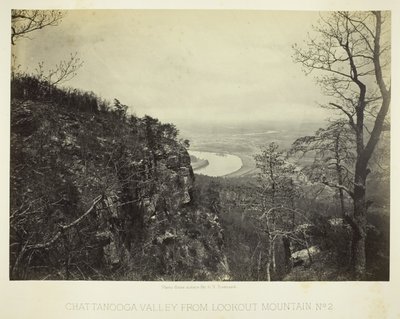 Chattanooga-völgy a Lookout-hegyről, 2. sz. alkotó: George N. Barnard