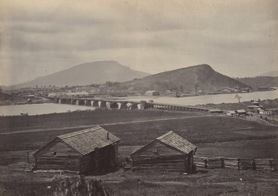 Chattanooga északról, 1860-as évek. alkotó: George N. Barnard