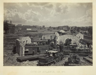 Atlanta városa, GA, 1. szám, 1866. alkotó: George N. Barnard