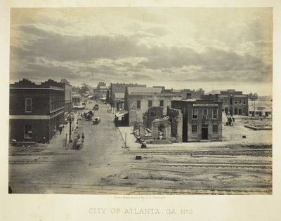 Atlanta városa, GA, 2. szám, 1866. alkotó: George N. Barnard