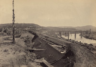 Az Etawah-híd védművei alkotó: George N. Barnard
