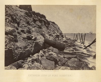 Fort Sumpter külső nézete alkotó: George N. Barnard