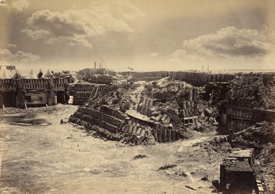 A Fort Sumter belső nézete alkotó: George N. Barnard