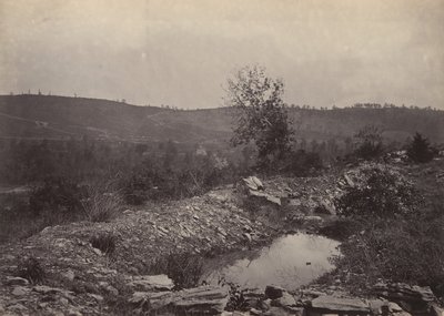 Mission Ridge az Orchard Knobból, 1860-as évek. alkotó: George N. Barnard