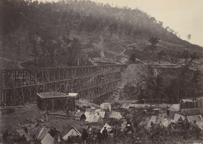 Hágó a Racoon Range, Whiteside No. 1, 1860-as években. alkotó: George N. Barnard