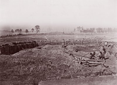 Lázadó erődítmények Atlanta előtt, kb. 1864. alkotó: George N. Barnard